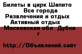 Билеты в цирк Шапито. - Все города Развлечения и отдых » Активный отдых   . Московская обл.,Дубна г.
